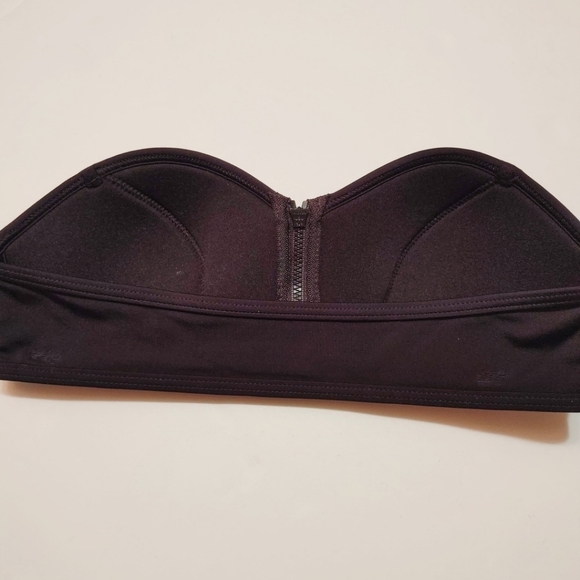 PINK VS Black & Leopard Print Strapless Bikini Top - Picture 2 of 3